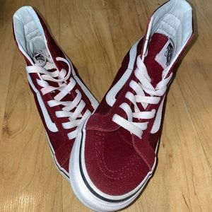 High top maroon vans
